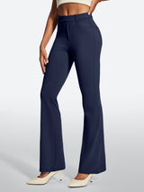 IUGA Stretchy Pull On Bootcut Work Pants With Pockets - IUGA