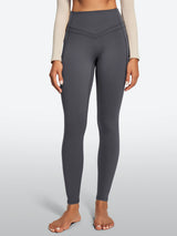 IUGA Heatlab® Sandwich Waistband Fleece Lined No Front Seam Leggings | Affordable Yoga Leggings & Activewear by IUGA