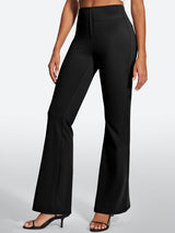 IUGA Stretchy High Waisted Pull On Bootcut Work Pants With Pockets - IUGA