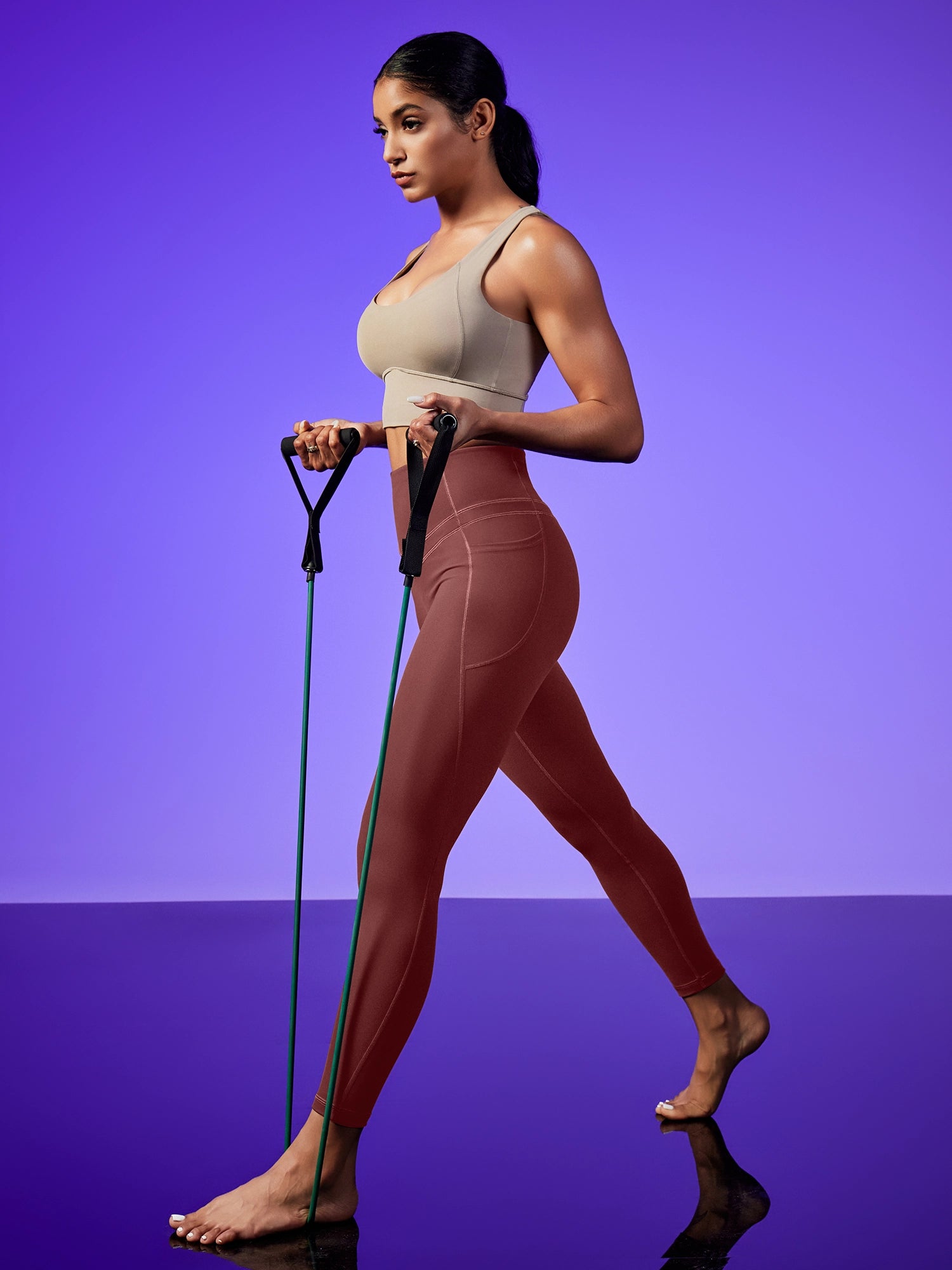 IUGA PowerTight Sandwich No Front Seam Leggings - IUGA