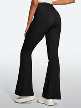 IUGA FlexDenim® High Waist Crossover Flare Jeans for Women With Pockets - IUGA