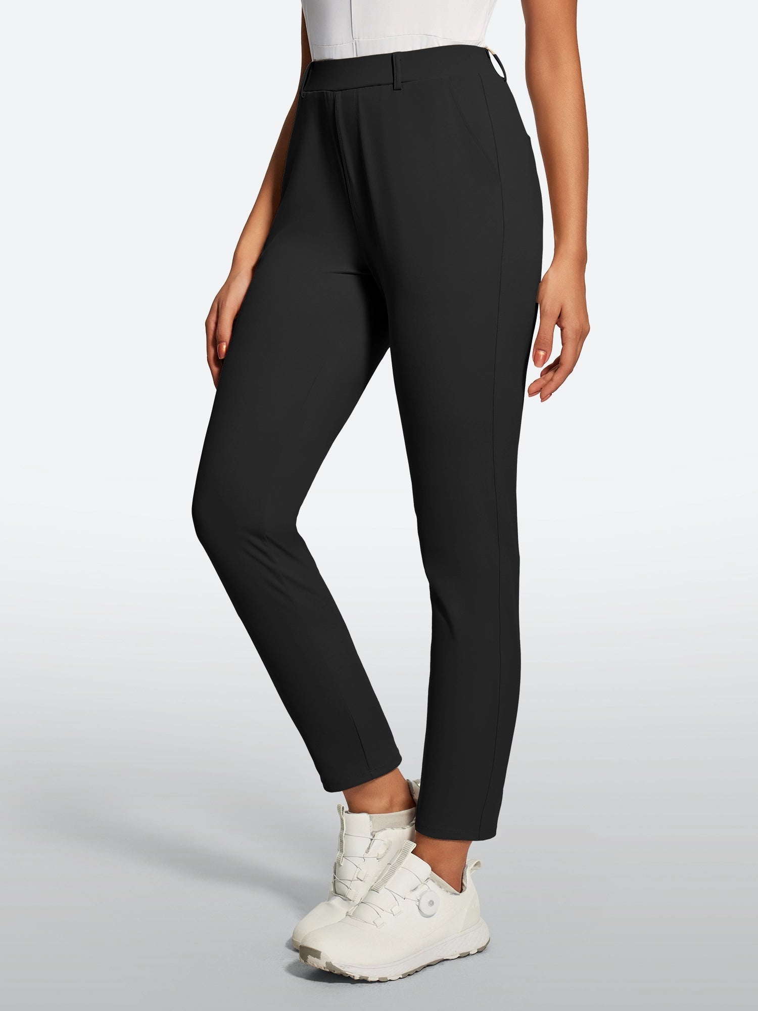 IUGA Stretchy 7/8 Ankle Pull On Work Pants With Pockets - IUGA