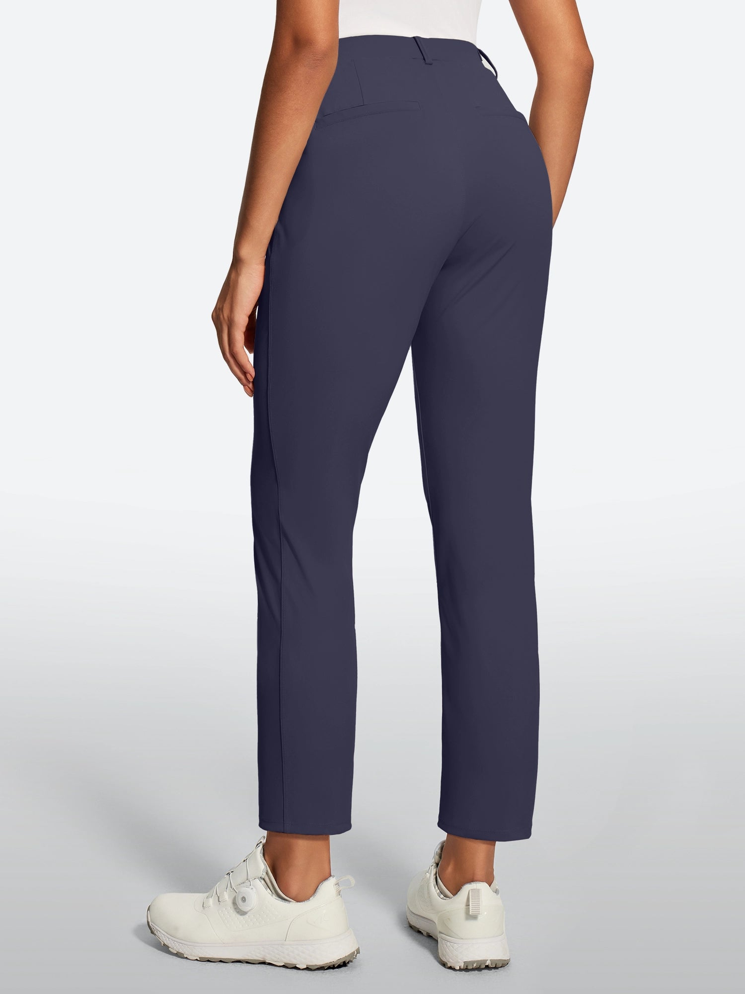 IUGA Stretchy 7/8 Ankle Pull On Work Pants With Pockets - IUGA