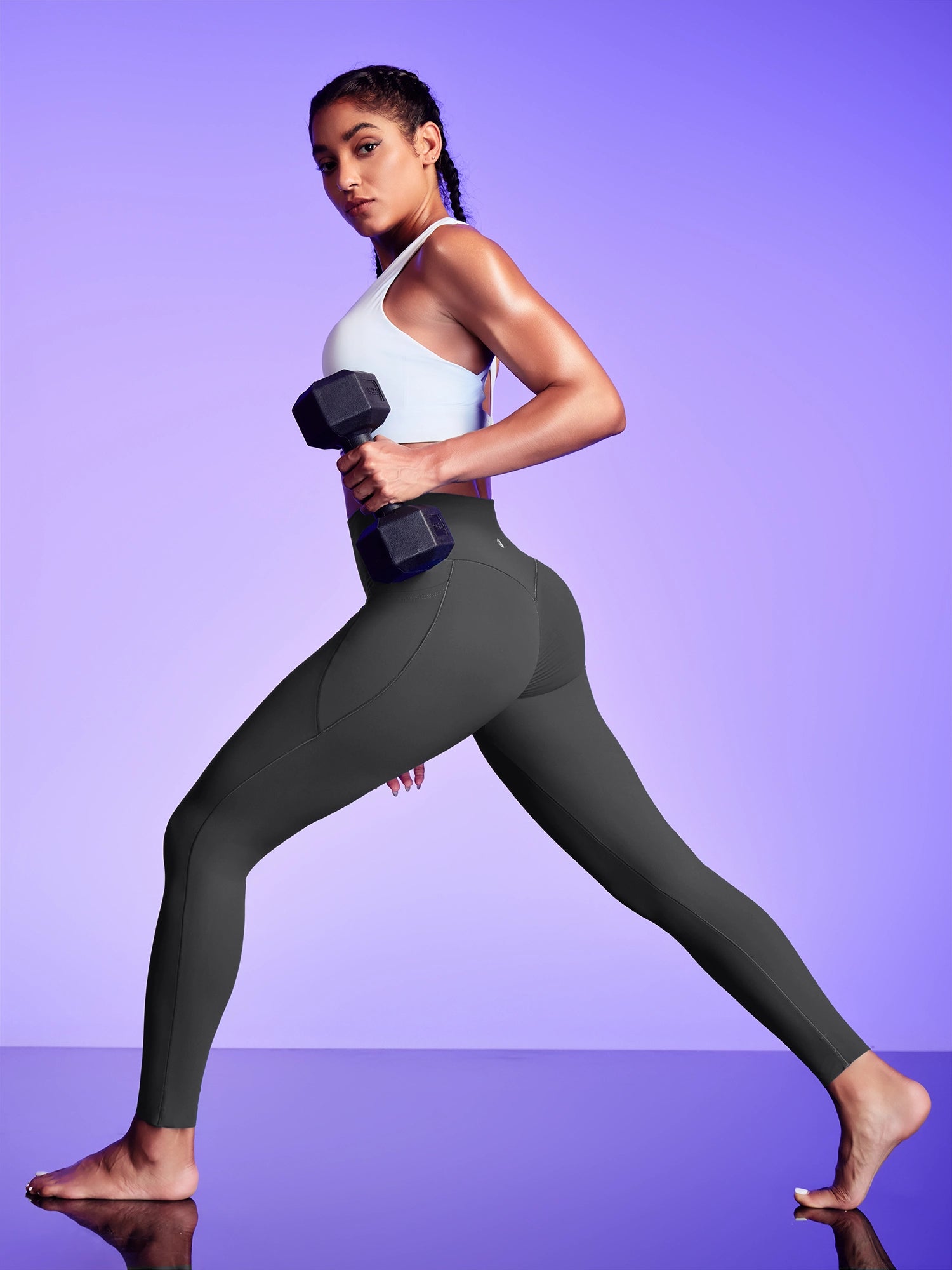 IUGA PowerTight Scrunch No Front Seam High Waist Leggings With Pockets - IUGA