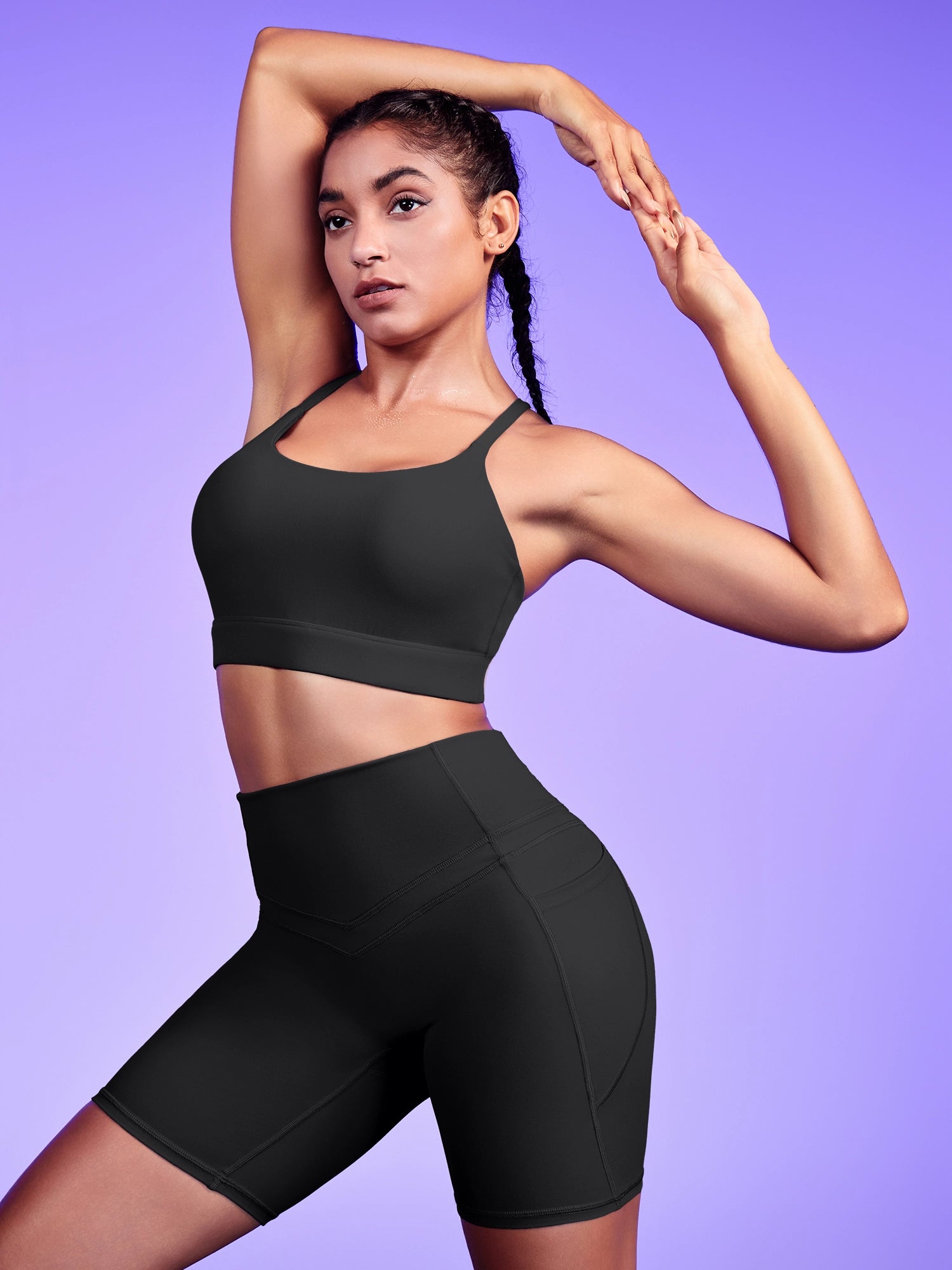 IUGA PowerTight Padded Strappy Y Back Sports Bra - IUGA