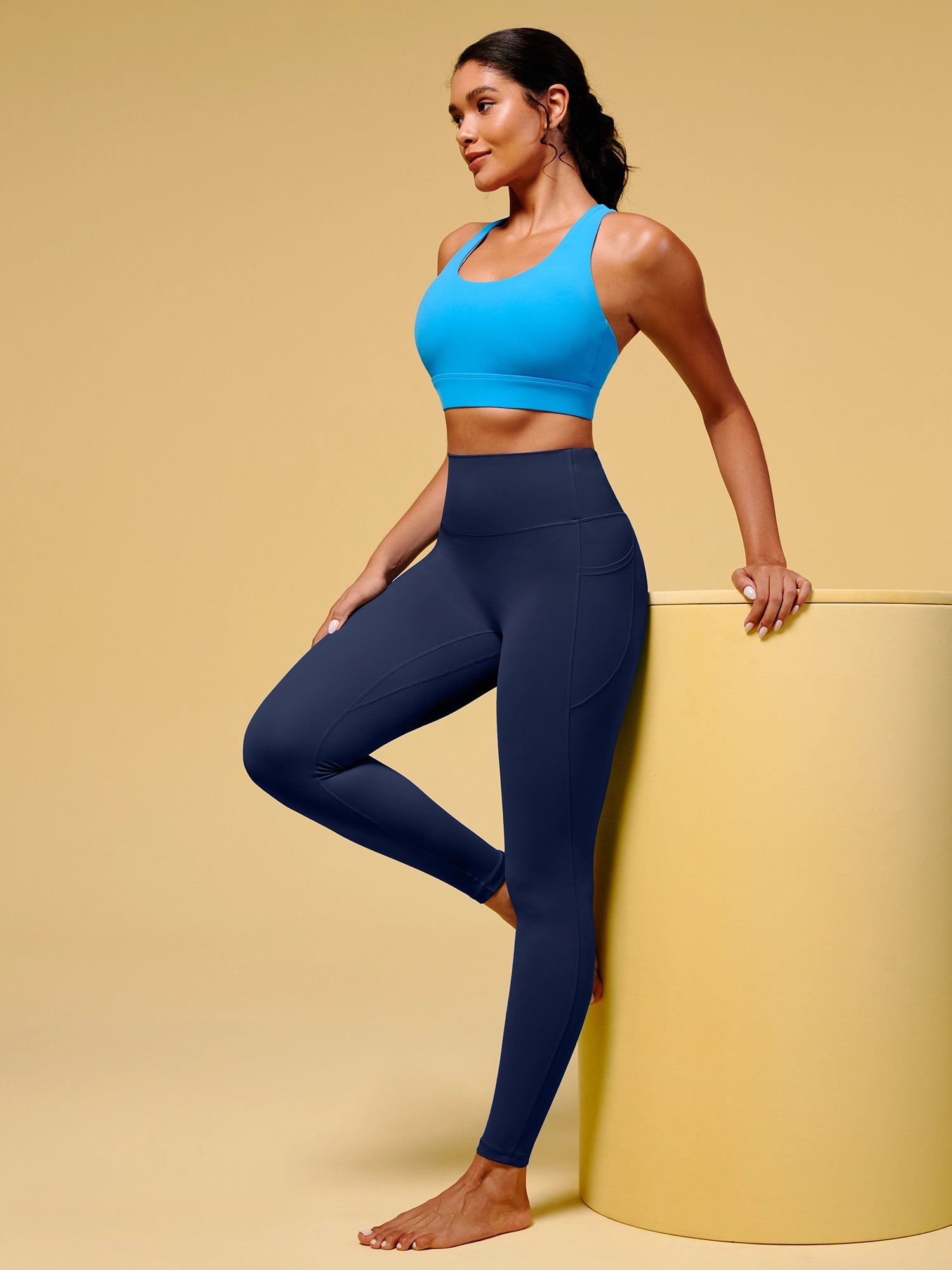 IUGA Butterlab® No Front Seam High Waisted Buttery Soft With Pockets - IUGA