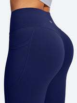 IUGA Sandwich No Front Seam Hidden Scrunch Butt Mini Flared Yoga Pants With Pockets | Affordable Yoga Leggings & Activewear by IUGA
