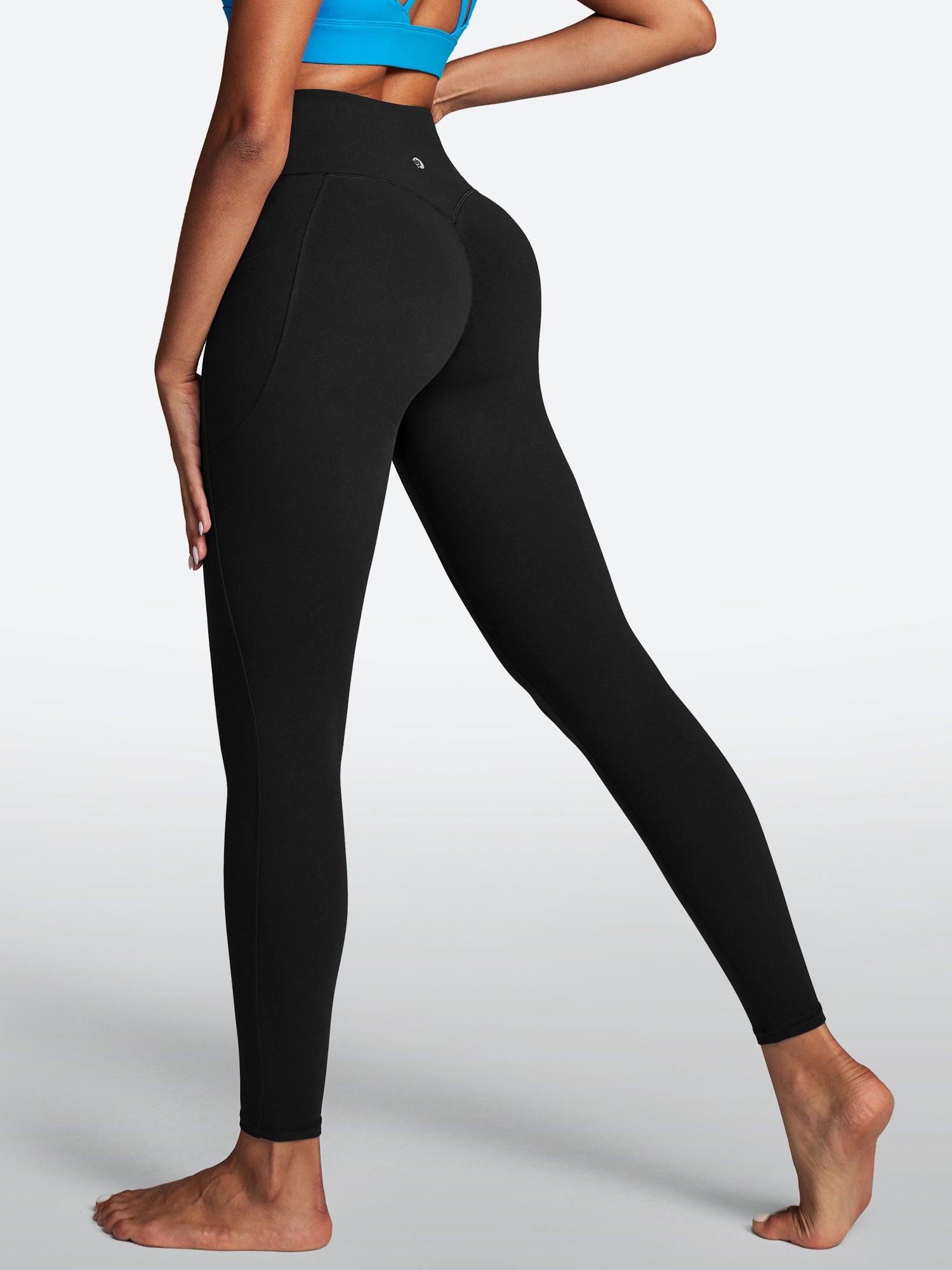 IUGA Butterlab® No Front Seam High Waisted Buttery Soft With Pockets - IUGA