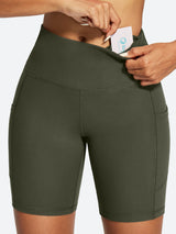 IUGA FlexTight Tummy Control Shorts With Pockets 6'' | Affordable Yoga Leggings & Activewear by IUGA