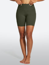 IUGA FlexTight Tummy Control Shorts With Pockets 6'' | Affordable Yoga Leggings & Activewear by IUGA