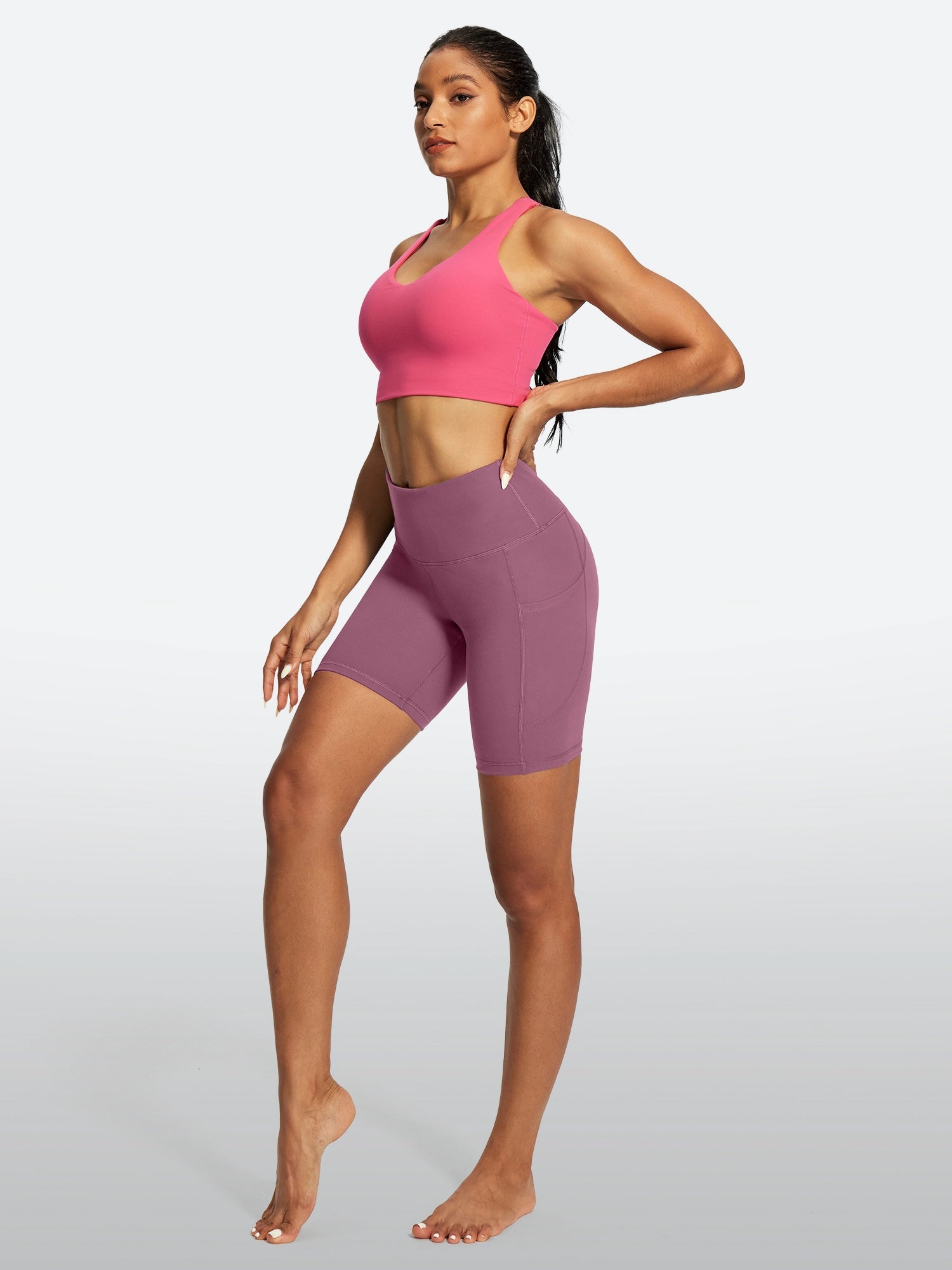 IUGA FlexTight Tummy Control Shorts With Pockets 6'' | Affordable Yoga Leggings & Activewear by IUGA