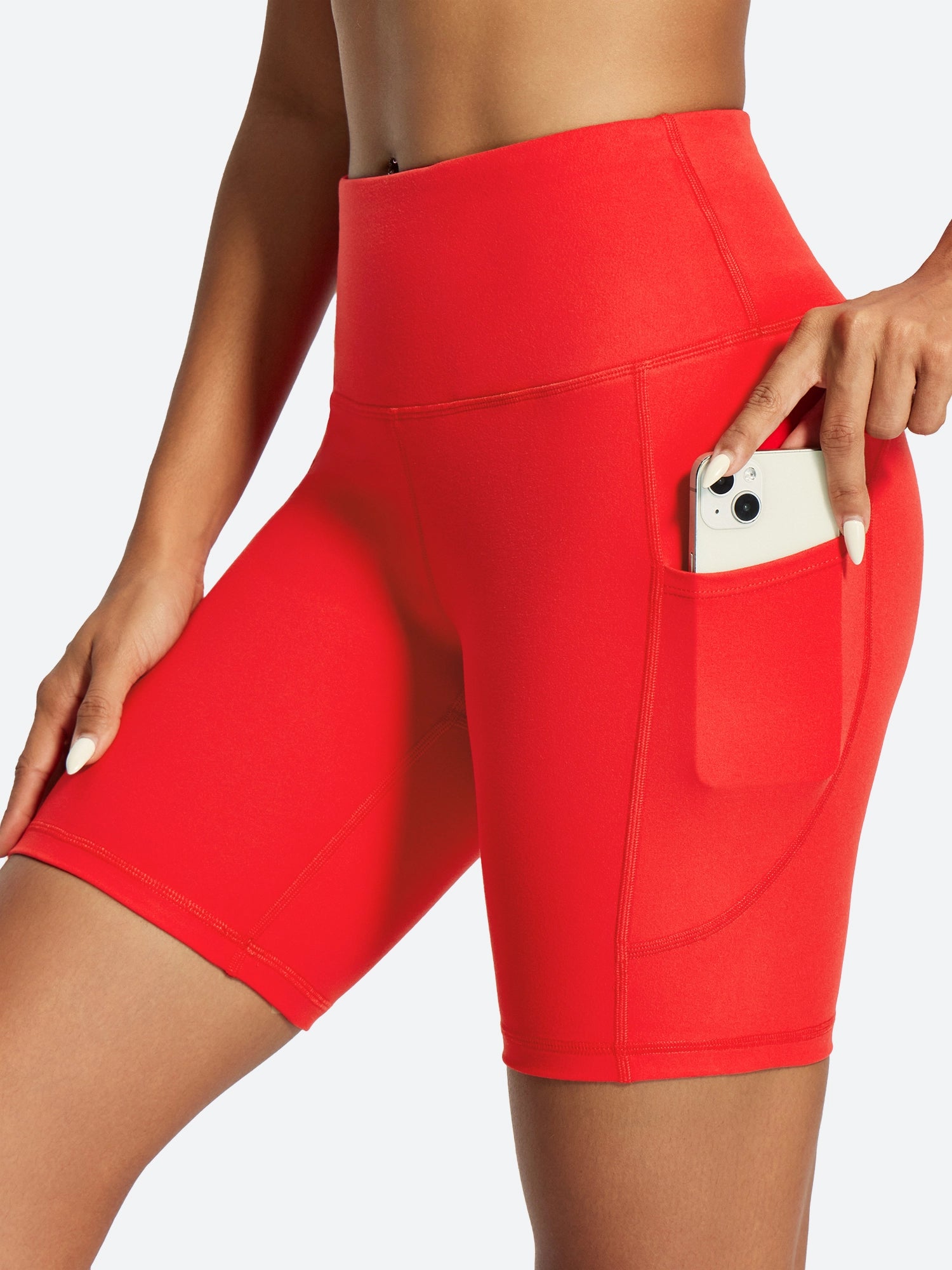 IUGA FlexTight Tummy Control Shorts With Pockets 6'' | Affordable Yoga Leggings & Activewear by IUGA