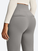 IUGA High Waist Pull On Stretchy Dress Pants With Zipper Pockets | Affordable Yoga Leggings & Activewear by IUGA