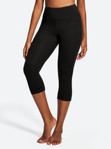 IUGA FlexTight High Waist Denim-Look Capris With Pockets | Affordable Yoga Leggings & Activewear by IUGA