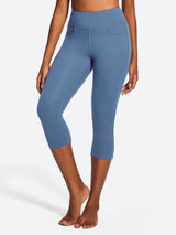 IUGA FlexTight High Waist Denim-Look Capris With Pockets | Affordable Yoga Leggings & Activewear by IUGA