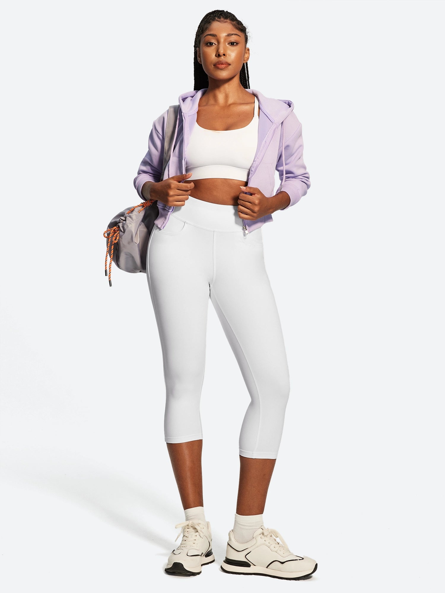 IUGA FlexTight High Waist Denim-Look Capris With Pockets | Affordable Yoga Leggings & Activewear by IUGA