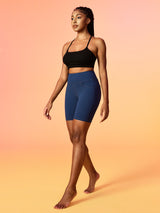 IUGA 7'' FlexTight Faux Denim High Waist Biker Shorts With Pockets | Affordable Yoga Leggings & Activewear by IUGA