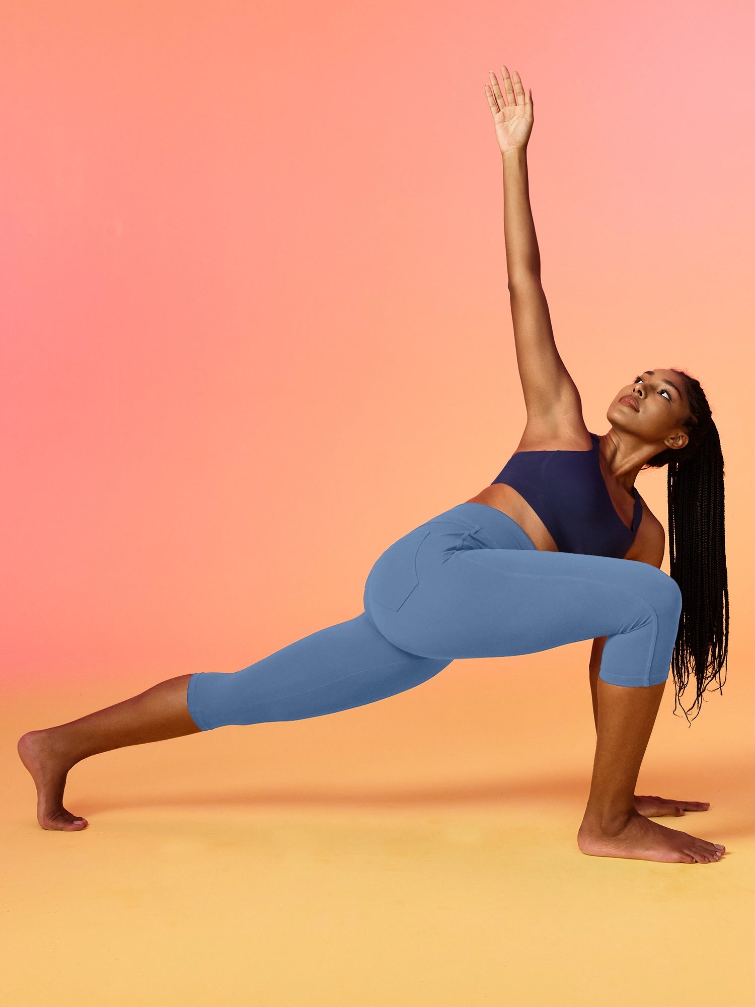IUGA FlexTight High Waist Denim-Look Capris With Pockets | Affordable Yoga Leggings & Activewear by IUGA