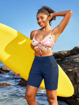 IUGA 7" UPF 50+ High Waisted Quick Dry Swim Board Shorts With Liner Pockets | Affordable Yoga Leggings & Activewear by IUGA