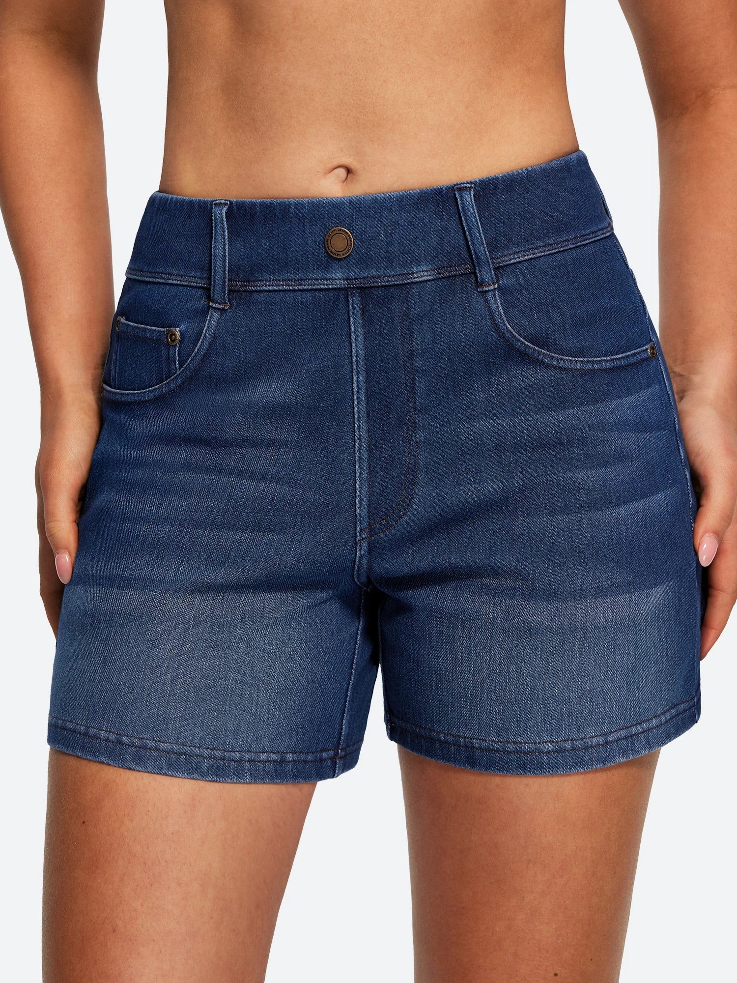 IUGA FlexDenim® Hight Waist Denim Shorts With Pockets | Affordable Yoga Leggings & Activewear by IUGA