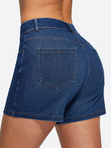 IUGA FlexDenim® Hight Waist Denim Shorts With Pockets | Affordable Yoga Leggings & Activewear by IUGA