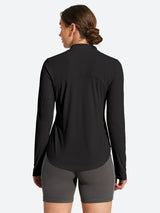 IUGA 1/4 Zip UPF 50+ Quick Dry Long Sleeve Rash Guard | Affordable Yoga Leggings & Activewear by IUGA