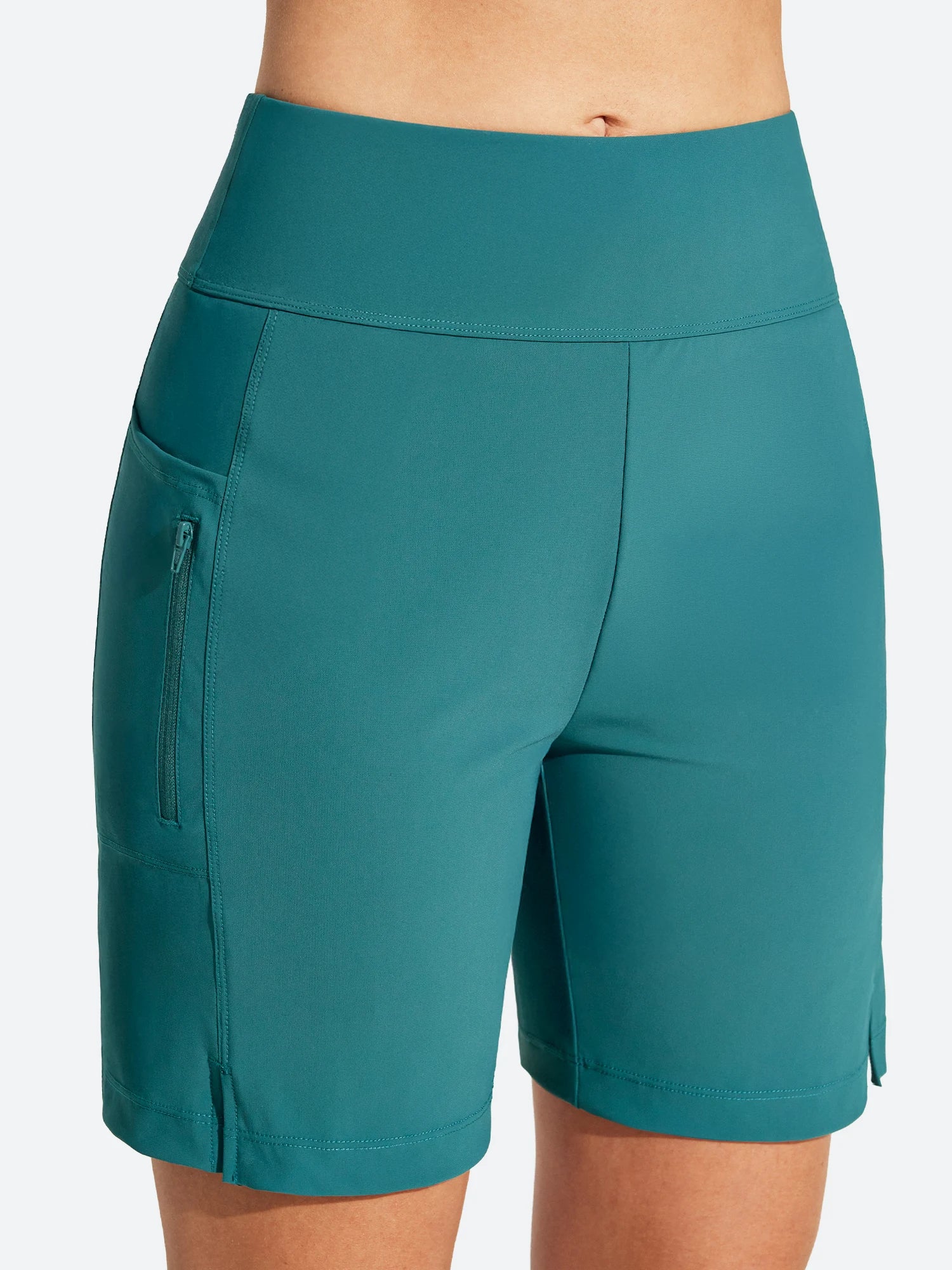 IUGA 7" UPF 50+ High Waisted Quick Dry Swim Board Shorts With Liner Pockets | Affordable Yoga Leggings & Activewear by IUGA