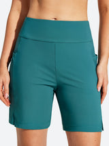 IUGA 7" UPF 50+ High Waisted Quick Dry Swim Board Shorts With Liner Pockets | Affordable Yoga Leggings & Activewear by IUGA
