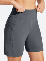 IUGA 7" UPF 50+ High Waisted Quick Dry Swim Board Shorts With Liner Pockets | Affordable Yoga Leggings & Activewear by IUGA