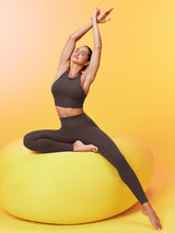 IUGA FlexTight High-Waist Sandwich No Front Seam Tummy Control Leggings With Pockets