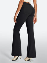 IUGA Stretchy Pull On Bootcut Work Pants With Pockets - IUGA