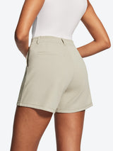 IUGA High Waisted Pleated Wide Leg Shorts - IUGA