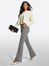 IUGA Stretchy Pull On Bootcut Work Pants With Pockets - IUGA