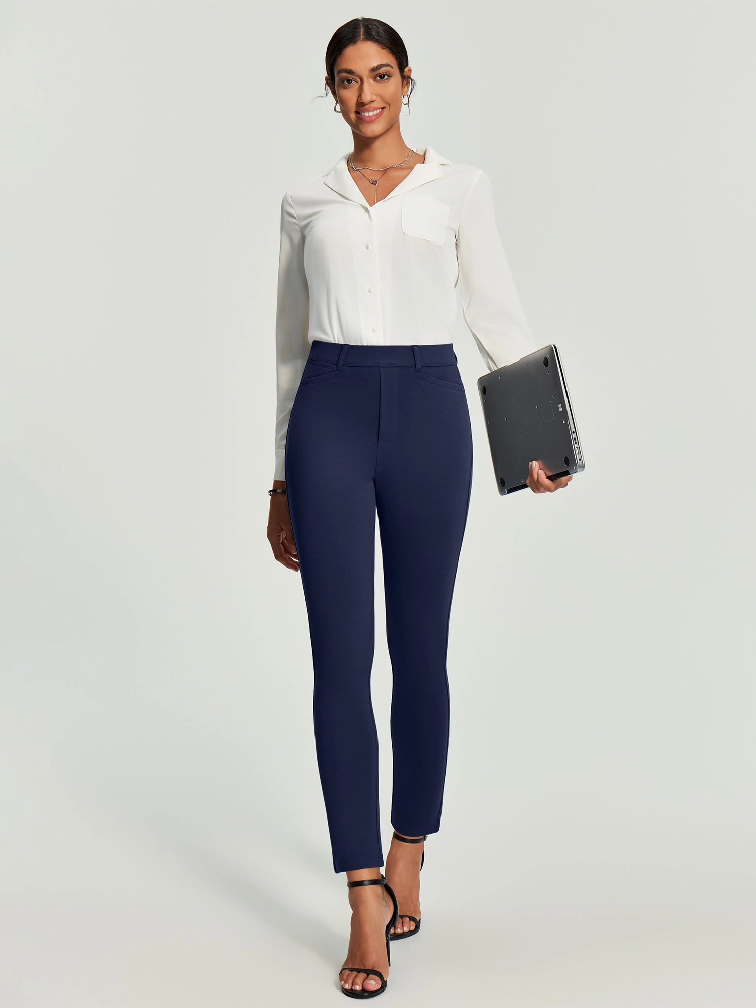 IUGA Pull On Stretchy Work Pants With Pockets | Affordable Yoga Leggings & Activewear by IUGA